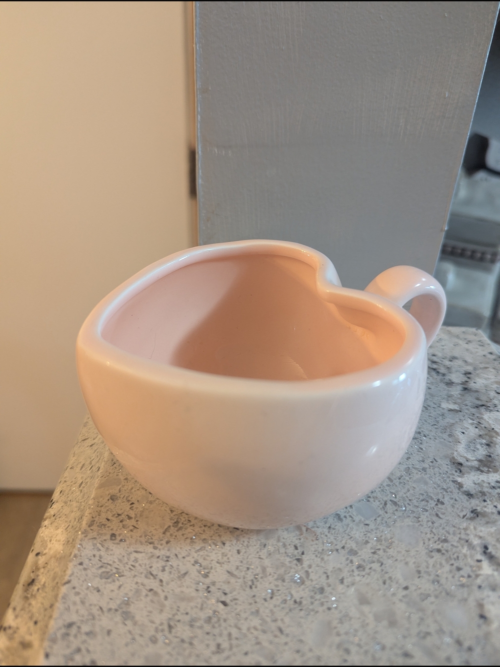 Target Threshold Pastel Pink Heart Shaped Coffee Tea Mug Valentine